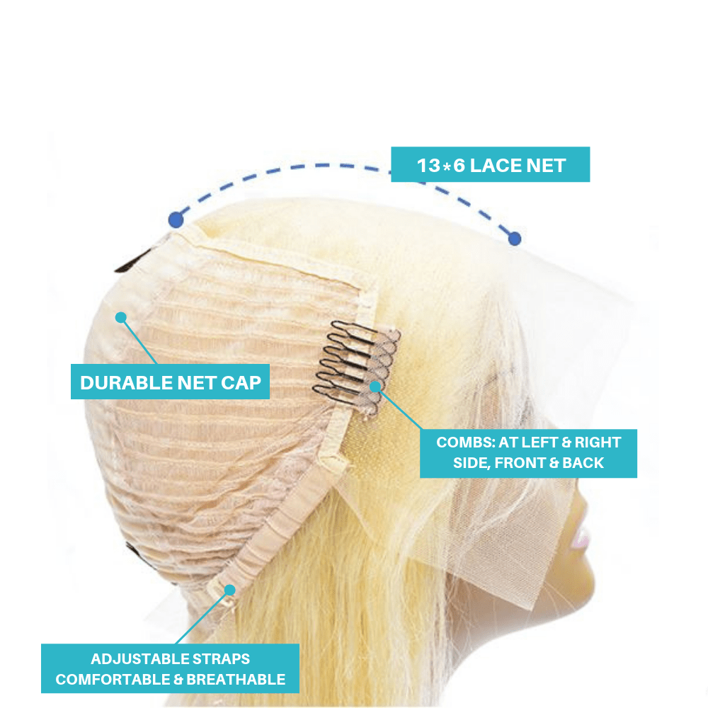 613 Lace Frontal Wig - Straight - Fa fashion