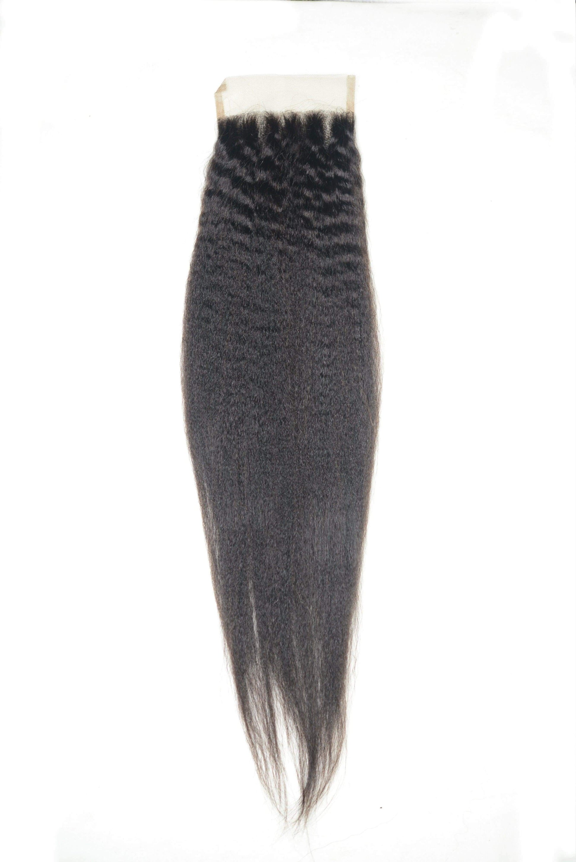 Pre-plucked Lace Closure 4" x 4"- Kinky Straight