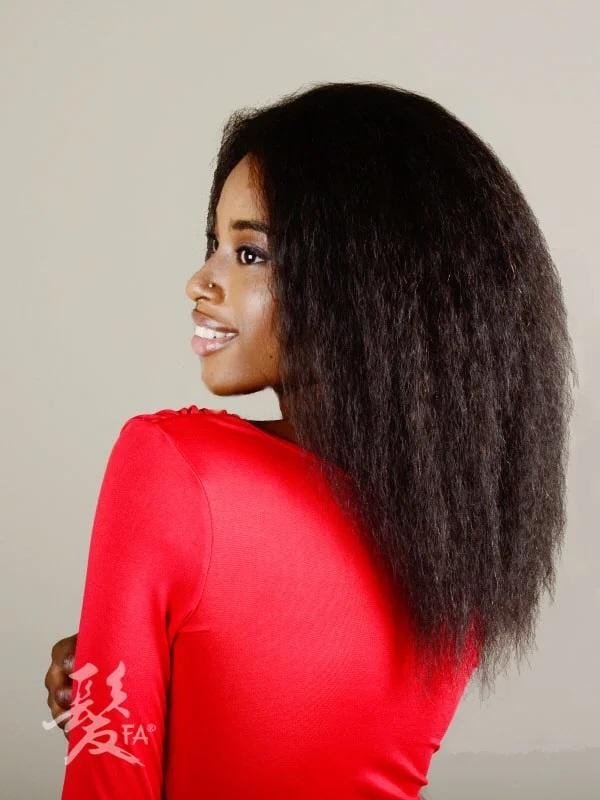LUCY HUMAN, LACE FRONT, NATURAL WAVE. HAND MADE. 12"