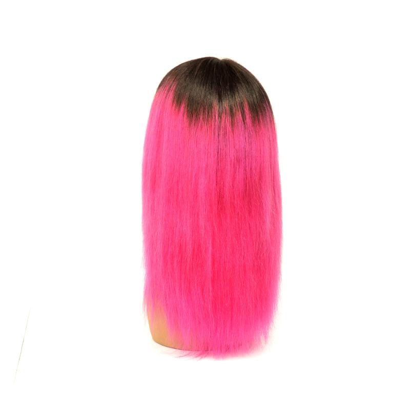 Fancy Lace Front Wig - T1B/PINK