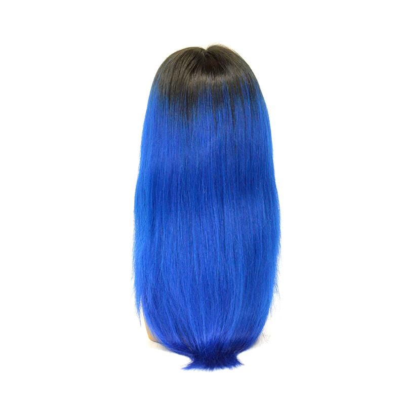Fancy Lace Front Wig - T1B/BLUE